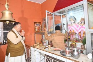Cleanliness campaign in Shiv Shakti Dham temple