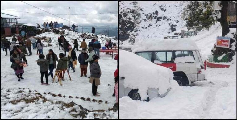 Snow Fall in Uttarakhand