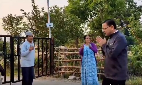 CM Dhami- खटीमा में सीएम धामी ने किसको कहा “राम राम”