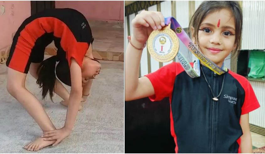 Harshika Rikhadi- हल्द्वानी की रबड़ की गुड़िया, 7 साल की हर्षिका रिखाड़ी ने योग में जीता गोल्ड