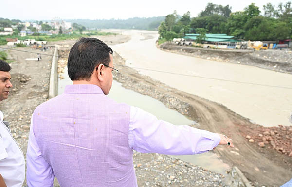 CM Dhami Inspection