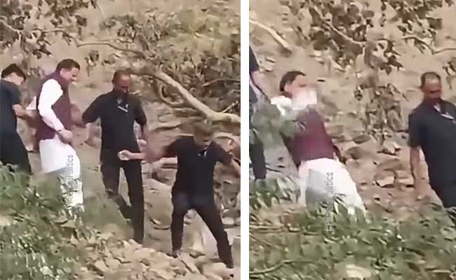 CM Dhami Slipped